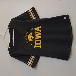 Women's Russell Iowa Hawkeyes Short Sleeve V-Neck Tee (XL)